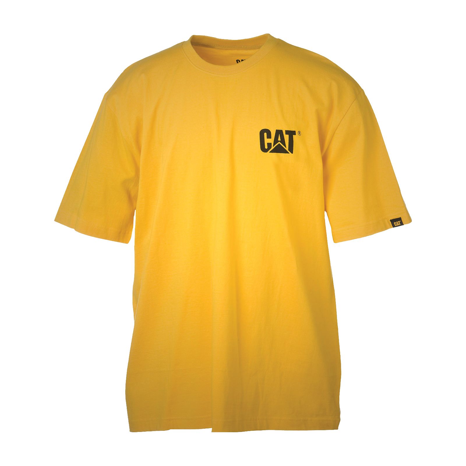 Caterpillar T-Shirts UAE Online - Caterpillar Trademark Mens - Yellow WJBFZG690